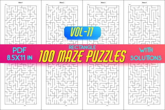 100 Maze Puzzles KDP Interior Vol - 11: A Must-Have for Puzzle Enthusiasts