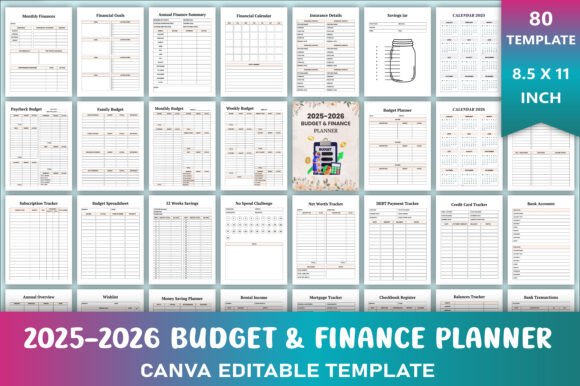 2025-2026 Budget Finance Planner: Your All-in-One Tool for Financial Control