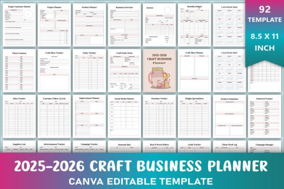 2025-2026 Craft Business Planner