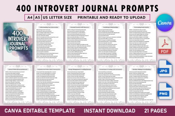 Discover Your Inner World with 400 Introvert Journal Prompts