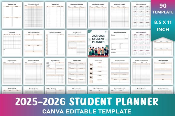 Editable 2025-2026 Student Planner: A Must-Have Tool for Academic Success