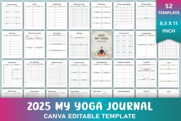 Editable 2025 My Yoga Journal: A Comprehensive Tool for Yoga Enthusiasts