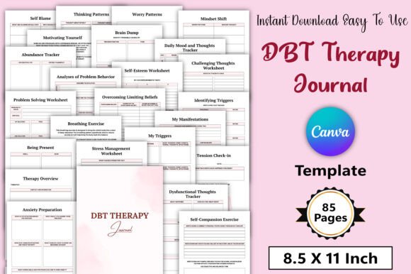 Editable DBT Therapy Journal