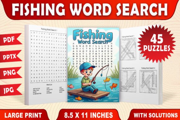 Fishing Word Search for KDP: A Fun Catch for All Ages