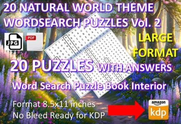 Ignite Your Creativity with 20 Natural World Themed Word Search Puzzles