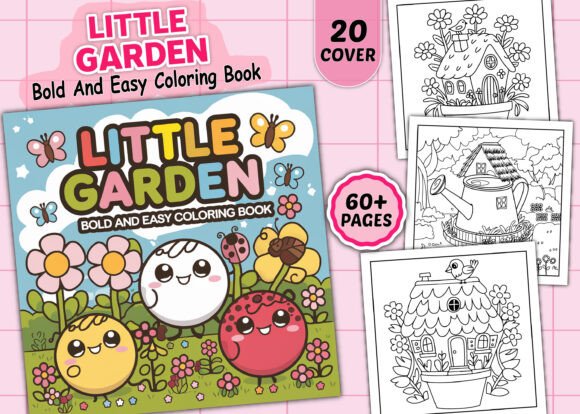 Little Garden Bold Easy Coloring Pages