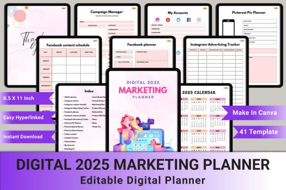Mastering 2025 Marketing with the Digital 2025 MARKETING PLANNER