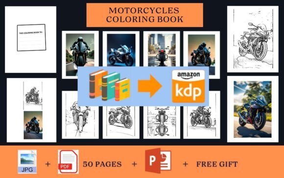 Motorcycles Coloring Book: A Creative Tool for Adults Seeking Relaxation and Focus