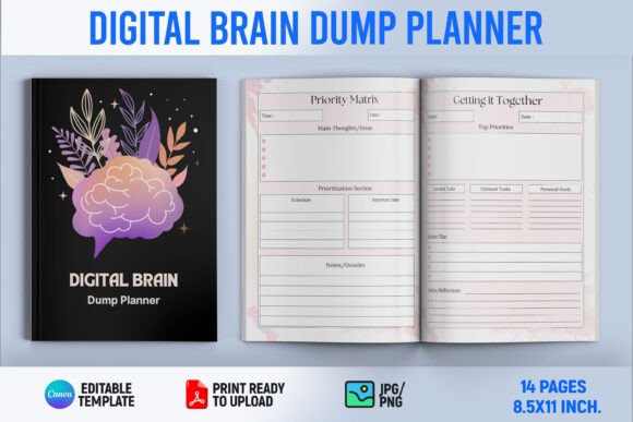 Revolutionize Your Writing Process with the Digital Brain Dump Planner